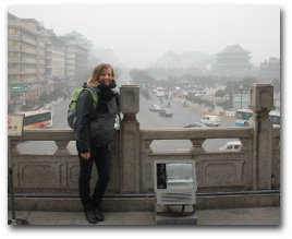 Leonie Sterzel in in Xiamen.