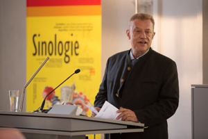 Prof. Dr. Lackner bei der Einweihungsfeier des Lehramtsstudienganges "Erweiterungsfach Chinesisch".