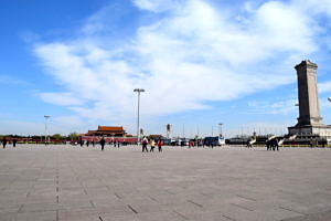 Der Platz des Himmlischen Friedens in Beijing.