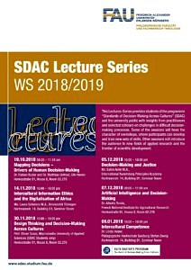Plakat zur SDAC Lecture Series WS 2018/2019.