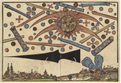Eine mittelalterliche Darstellung des Firmaments.