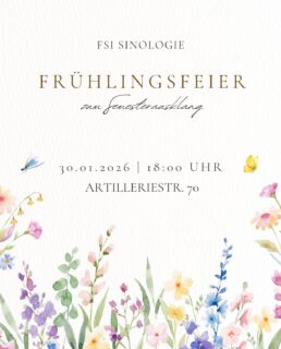 Zum Artikel "Einladung zur Frühlingsfeier am 30.01."